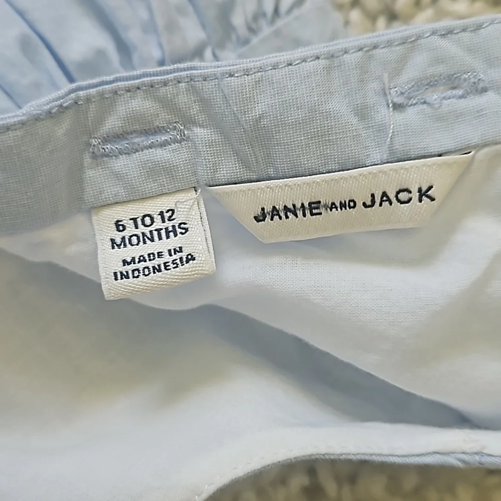 Janie & Jack Nautical Cotton Dress Size 6-12 Months
